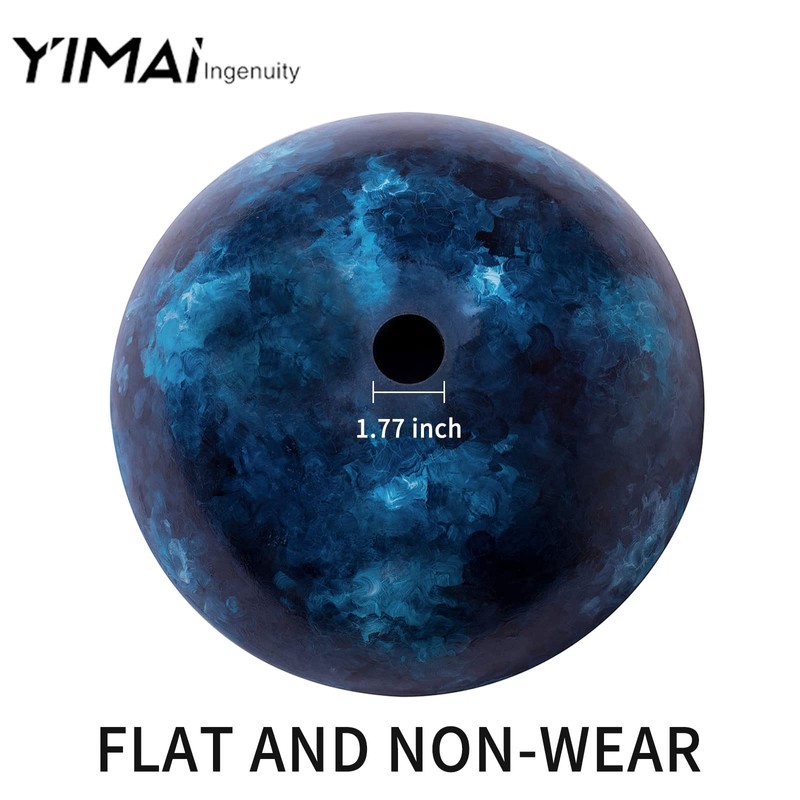 YIMAI Ingenuity Vessel Sink 16.5" Bathroom Sinks Tempered Glass Blue