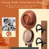 DoubleFill 2 Packs Cowboy Western Hat Rack Cowboy Hat Holder