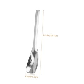 Vaguelly 1 Set Stainless Steel Salad Serving Spoons Long Handle Spork Utensils for Buffet Salad Fruit and Dessert Kitchen Accessory Reusable Easy to Clean