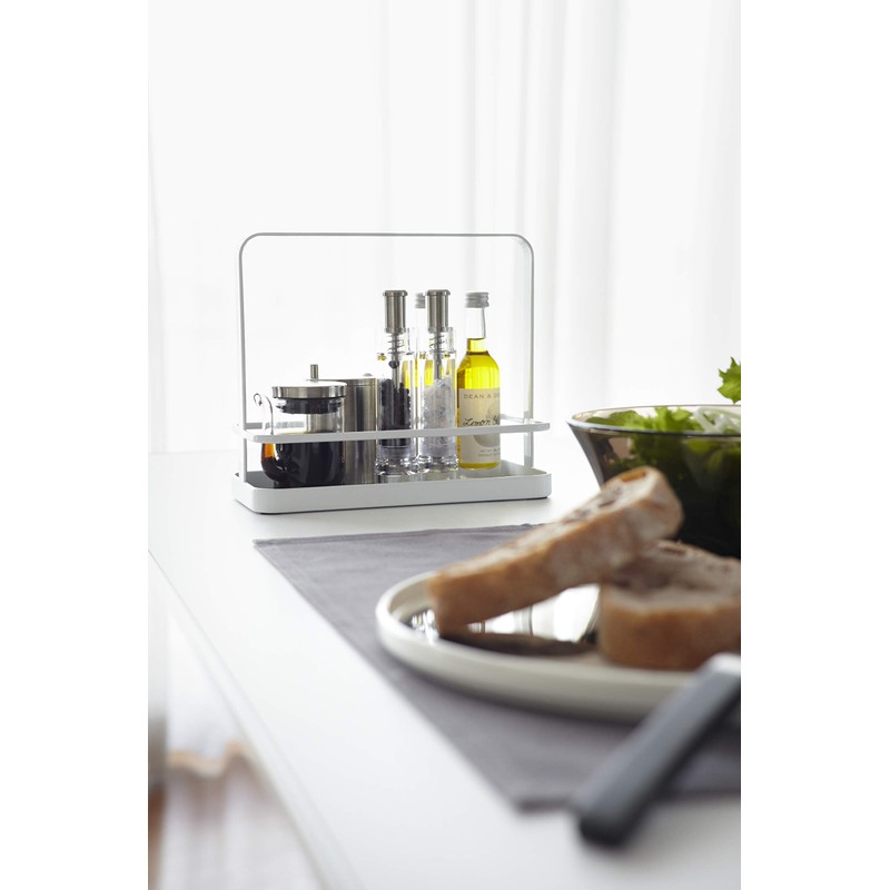 Yamazaki Spice Rack, Alloy Steel, White, One Size