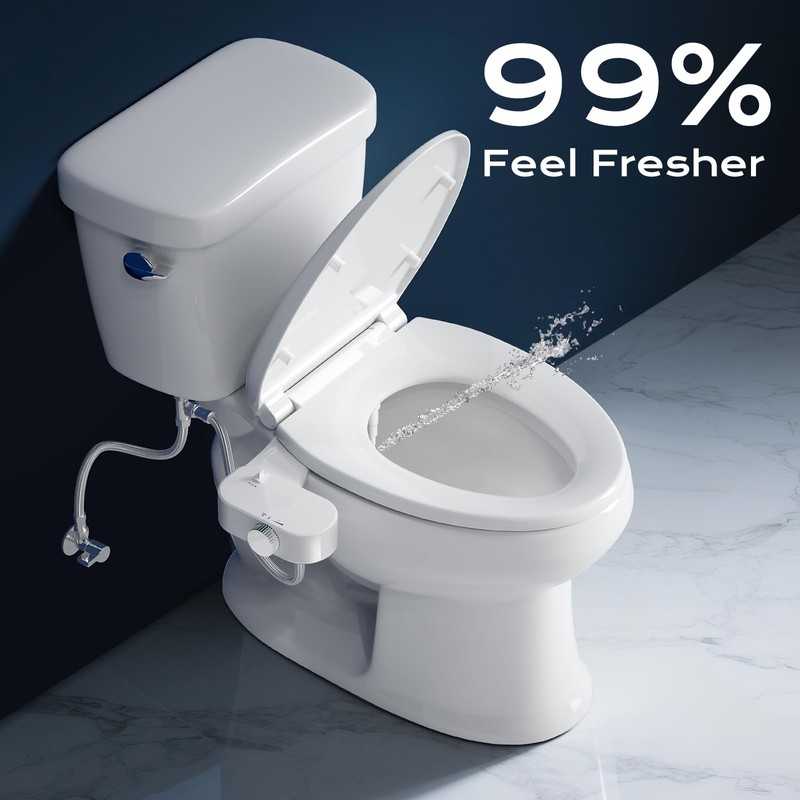 Bidet Toilet Seat Attachment with Rear and Feminine Wash， Bidet