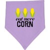 inktastic Eat More Corn Baby Bandana Bib Lavender and Pink