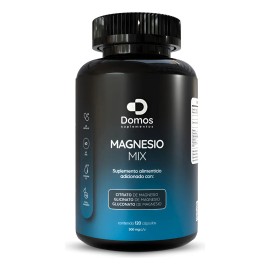 Domos- Magnesio Mix- Citrato, Glicinato Y Gluconato-120 Cáps Sin Sabor