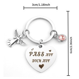 Guardian Angel Keyring Guardian Angel Keyring Pass Auf Dich Auf Geschenke für Frauen Männer Guardian Angel Gift Key Ring Best Friend Gifts Get Well Gifts, ✰