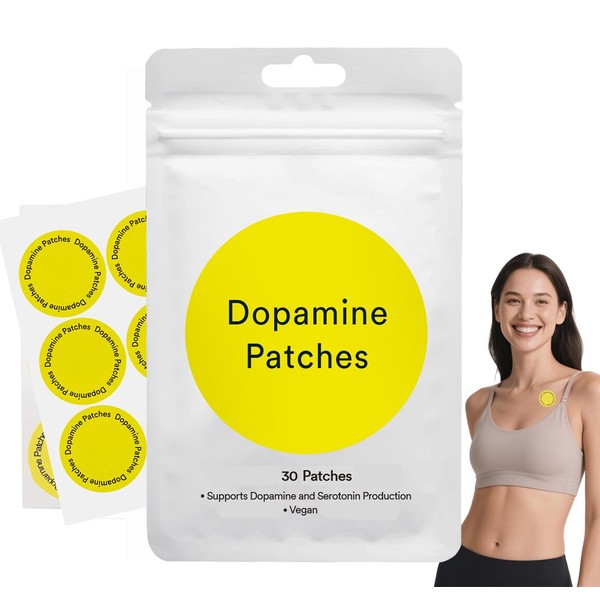Dopamine Patches - 30 Vegan Patches for Women and Men,