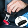 2 Piezas Hebilla De Seguridad Del Coche Auto Universal Negro