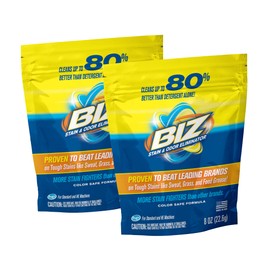 BIZ Stain and Odor Eliminator Laundry Detergent Powder - (Pack of 2) 16 oz