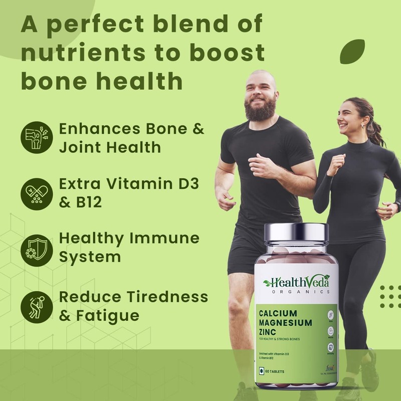 Generic Genric Organics Calcium, Magnesium, Zinc with Vitamin D3 &