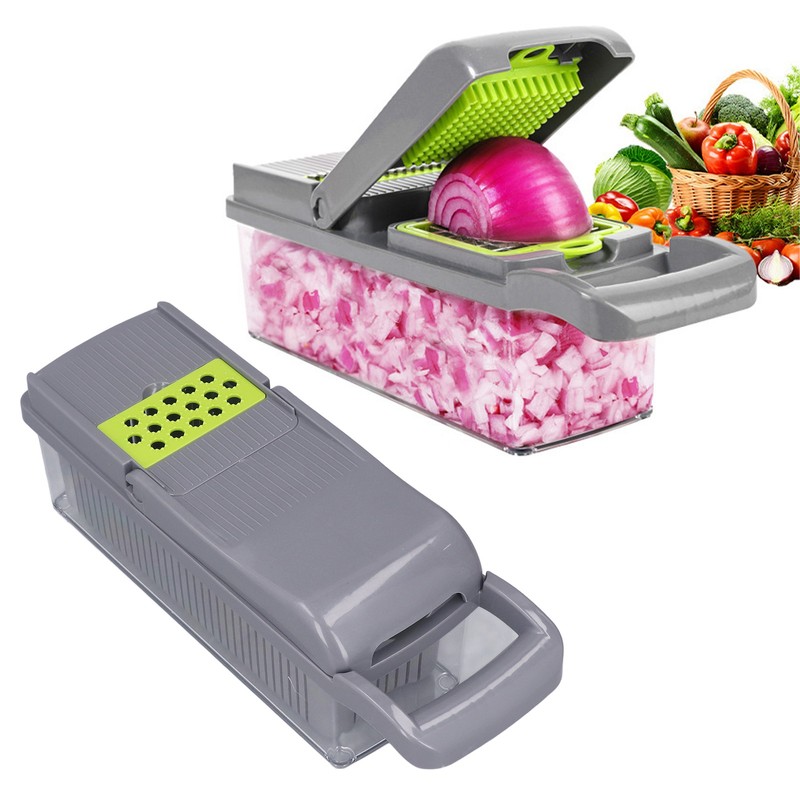 Vegetable Chopper Vegetable Cutter Food Chopper with Container for Slicing