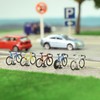 HO Gauge C8702 20 Bicycle Models and 4 Parking Racks,