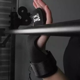엄지손가락아대 헬스 손목보호 스트랩 논슬립 손바닥 웨이트운동 Thumb Support Health Wrist Protection Non-Slip Strap Palm Weightlifting [Black]
