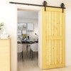 CCJH 6ft Heavy Duty Sturdy Sliding Barn Door Hardware Kit
