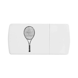 'VintageTennis Racquet' Pill Box with Tablet Splitter (PI00032726)