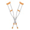 monicare Underarm Crutches for Youth 4'6" - 5'2" Aluminum Adjustable