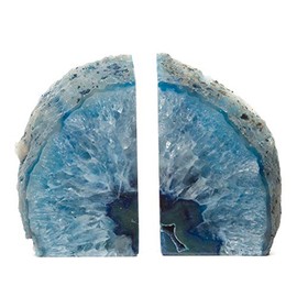DesertUSA Agate Bookend (Blue 2-3.5 lbs)