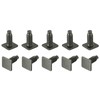 sourcing map Square Head Bolt, 10pcs M6x15mm Fully Thread Carbon