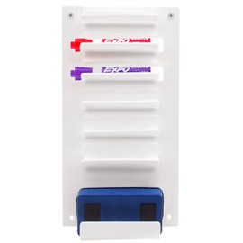 Wall Mount for Dry Eraser Whiteboard Marker with 7 Slots for Pen and Eraser