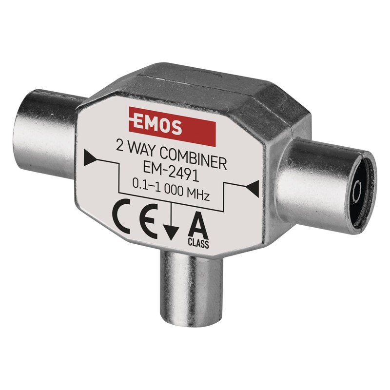 EMOS Input Switch A-Class 2-Way with Coaxial Socket (IEC) Fully