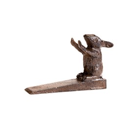 Giftcraft Basil Cast Iron Mouse Door Stoppers, Vintage Home Decor Metal Mouse Door Stoppers for Under The Door. Heavy Duty Door Stops