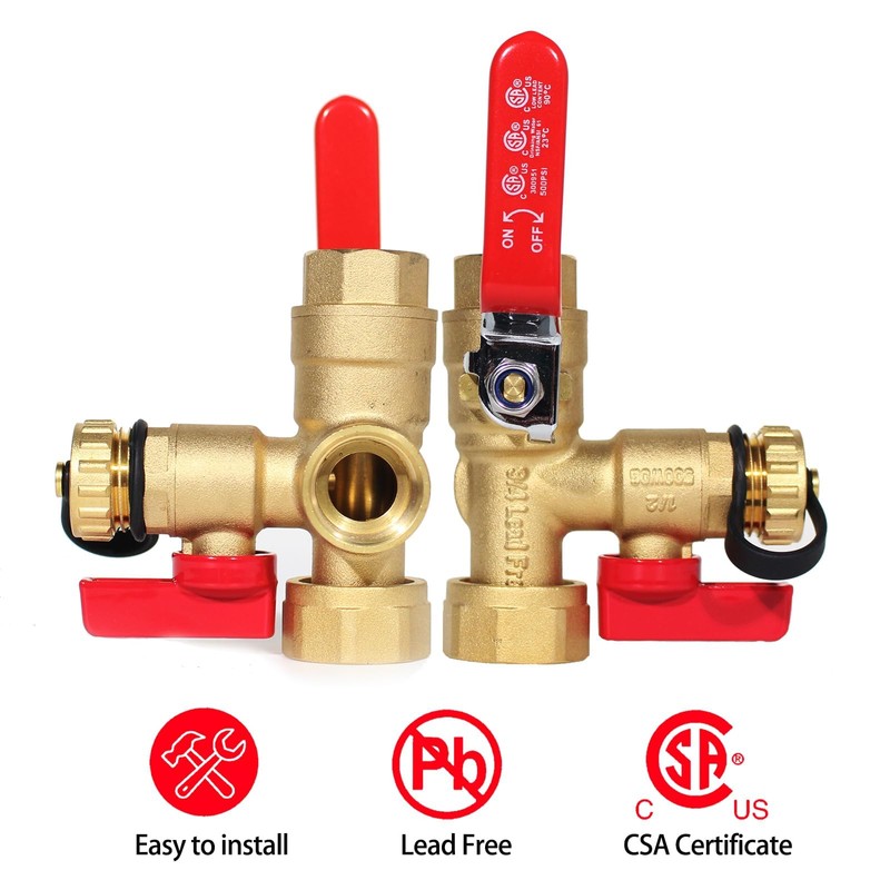 3/4 Inch IPS Valve Kit for Isolator Tankless Water Heater,