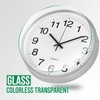 bakbrand Wall Clock Modern Simple Style Round Plastic Decor Clock