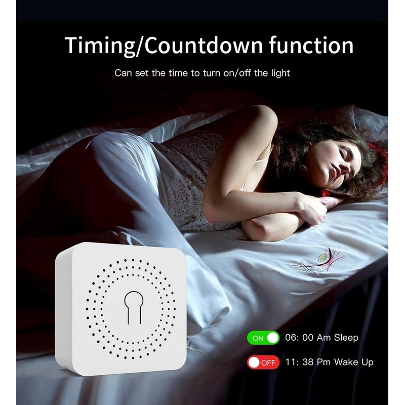 QIACHIP 16A Smart Module Light Switch, Mini DIY WLAN Switch,