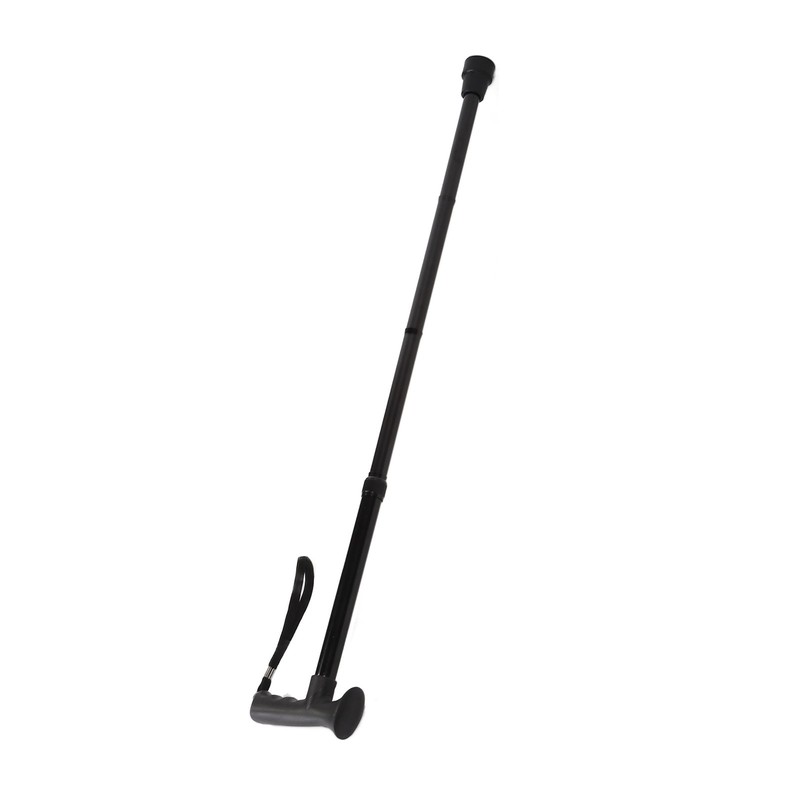 Folding Walking Cane for Men Women T Handle Wrist Strap