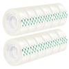 12 Rolls Clear Transparent Tape, Stationery Tape Refills for Dispenser,
