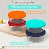 Sophico Round Silicone Storage Cover Lids Replacement for Anchor Hocking