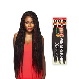 MULTI PACK DEALS! Outre Braids X-Pression Kanekaion 3X Pre Stretched Braid 42" (1-PACK, 2T1B/BLU)