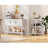 FATORRI Console Sofa Table with Storage, Modern Entryway Table for