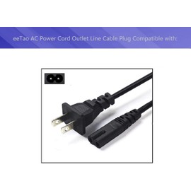 eeTao 110V-240V AC Power Cord Charging Cable Plug Lead Charger Compatible with FARTVOLUS Electric Lunch Box 80W Food Heater Power Supply