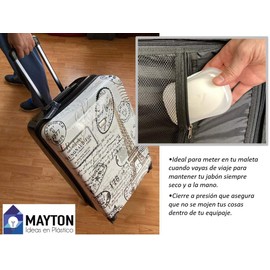 Jabonera de Viaje Blanca - Transporta tu jabon en la Maleta del Gym o en tu Equipaje de Viajes manteniendolo sin Problema!