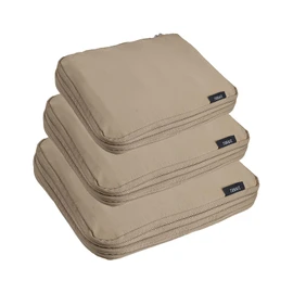TOKAIZ TTP-001 Travel Pouch, Travel Compression Bag, Set of 3, For Travel, Business Trips, Sorting, Compression Bag, Clothes, Compression Bag, Waterproof, Ykk Zipper, Clothing Space, Saving