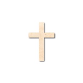 Unfinished Wood Cross Shape Easter Christian Craft up to 46" DIY 24" / 1"