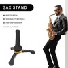 Soprano Sax Stand Foldable Portable Prevent Slip Saxophone Tripod Holder
