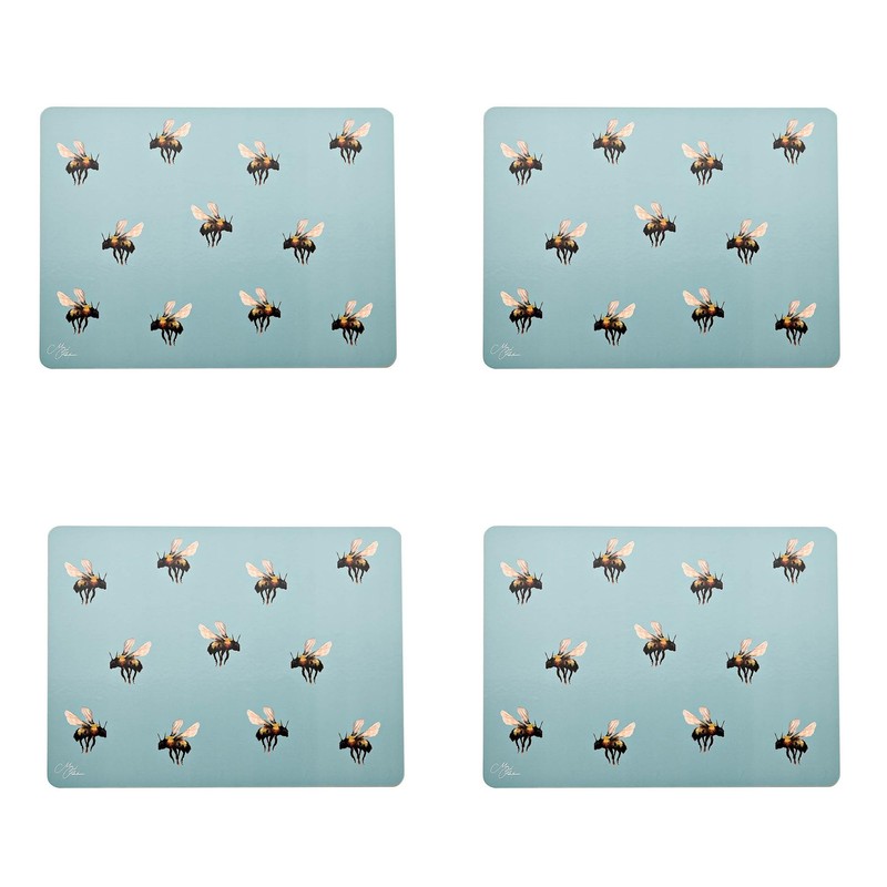 Meg Hawkins Set of 4 Placemats - Buzzing Bees Design