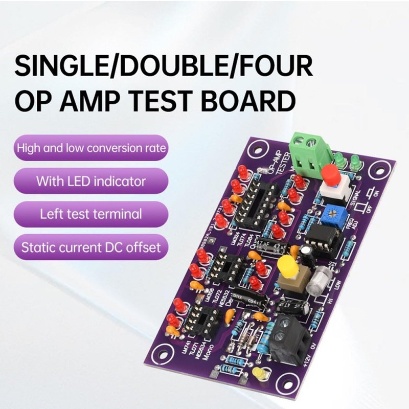 OP AMP Test Module Operational Amplifier Test Board Amplification Circuit