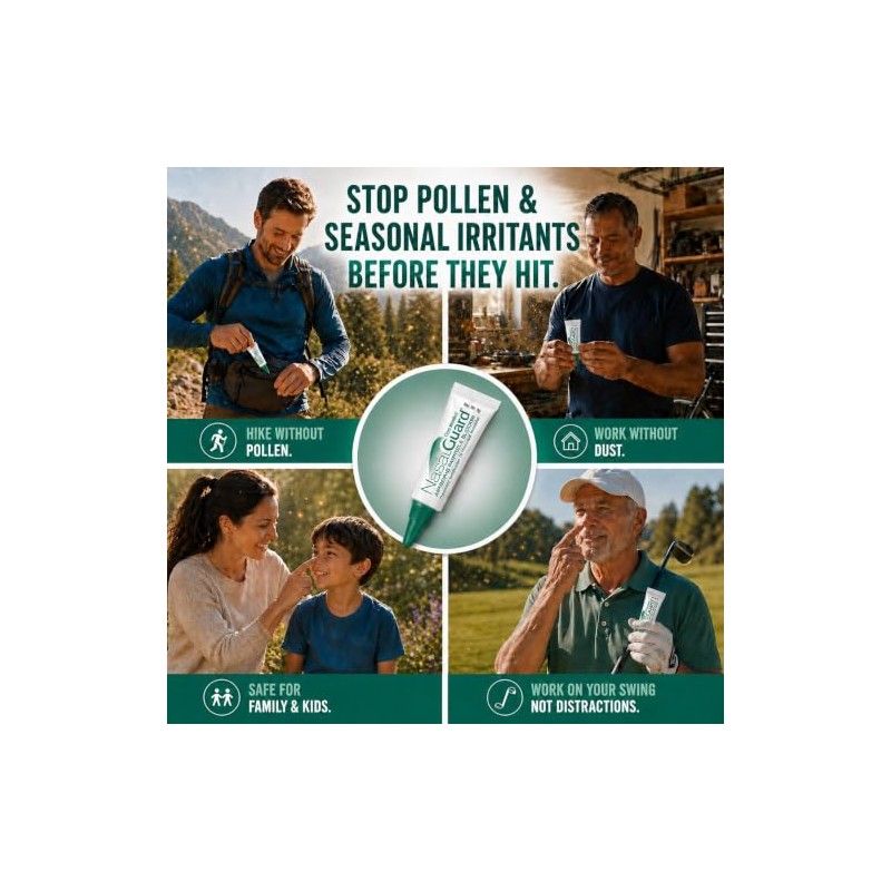 Gel Nasal Alivio Alergias Alérgenos Medicamentos Probado Alérgicos Polen Aprobado