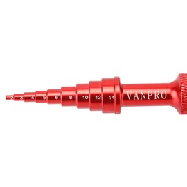 Vanpro Aluminum Alloy RC Bearings Easy Installation Disassembly Tool for Model Car Bearing Check Tool Confirmation Tool Repair Tool (Red)