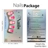 Rchovsam Valentine's Press on Nails Short Square Nails Press Ons