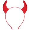 Dense Velvet Devil Horns Headband Red
