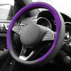 FH Group Geometric Chic Microfiber Leather Steering Wheel Cover –