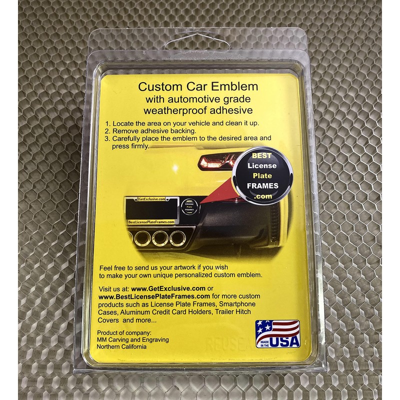 Alaska State Flag 3D Domed CAR Emblem Badge Sticker Flexible