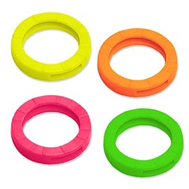 Lucky Line Large Key Identifiers, 3 units (Pack of 1), Assorted Neon Colors (16606)