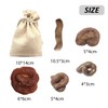 DAZZLUXE 6 Pieces Simulated Poop Come with 1 Storage Bag,