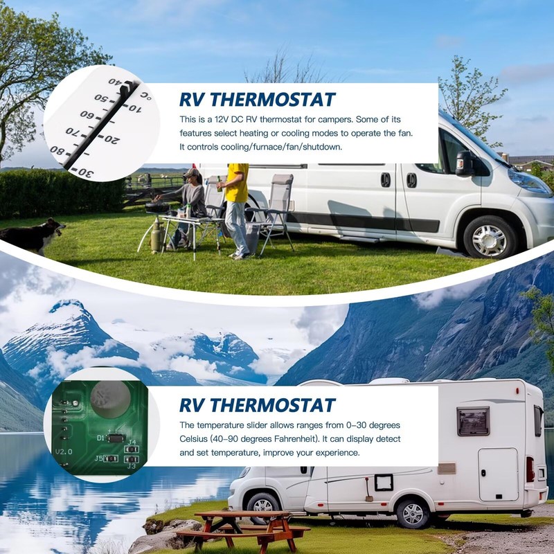 BGEHHCY New for Dometic 3106995.032 Replacement Thermostat | RV &