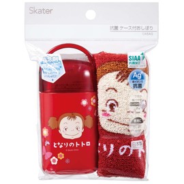 Skater OA5AG-A Antibacterial Hot Towel Set with Case, My Neighbor Totoro Mei's Bento Box, Studio Ghibli, Made in Japan, 12.6 x 12.0 inches (32 x 30.5 cm)