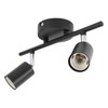 Flush Mount Ceiling Track Light Holder 2 Light Rotating Adjustable