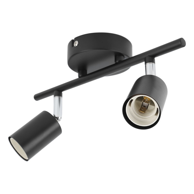 Flush Mount Ceiling Track Light Holder 2 Light Rotating Adjustable